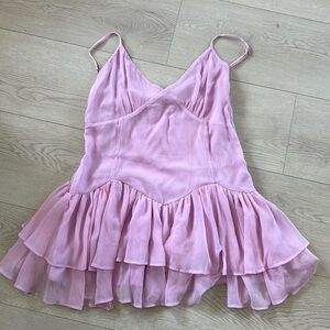Abercrombie Light Pink Mini Dress | Size Large
